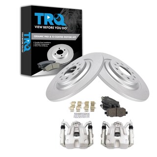 Foto 1 | Kit De Pastillas De Freno Y Rotor Trq Para Jeep Cherokee Trasero De Cerámica Con Revestimiento En G - Venta Internaci