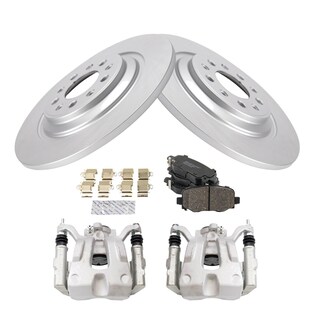Foto 2 | Kit De Pastillas De Freno Y Rotor Trq Para Jeep Cherokee Trasero De Cerámica Con Revestimiento En G - Venta Internaci