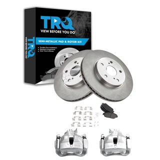 Foto 1 | Kit De Pastillas De Freno Y Rotor Trq Delantero Semimetálico Para Toyota - Venta Internacional.