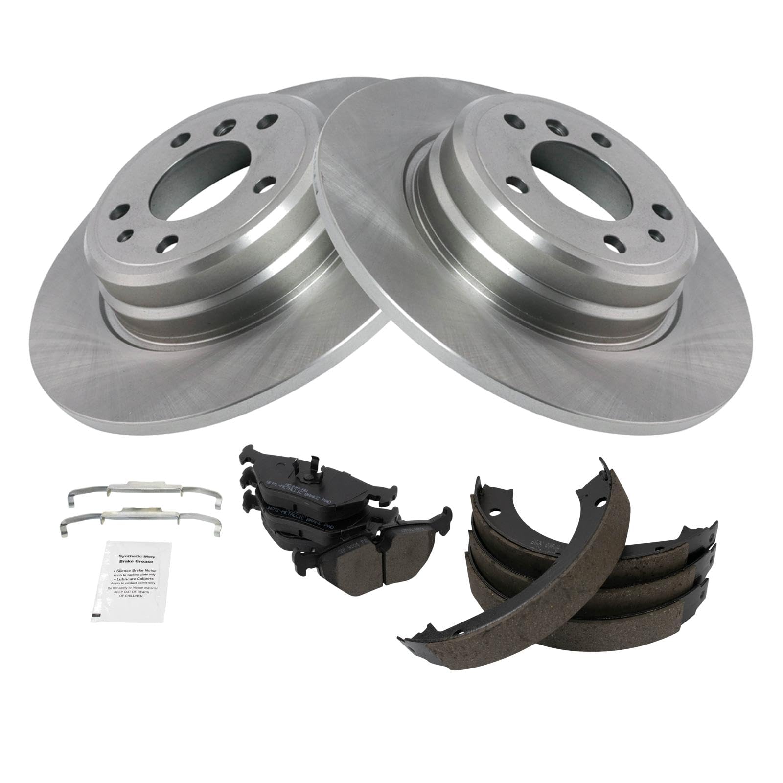 Foto 2 | Kit De Pastillas De Freno Y Rotor Trq Trasero Para Bmw 740il 1994 - Venta Internacional.
