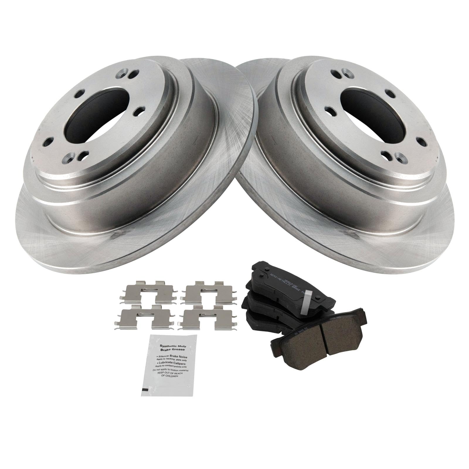 Foto 3 pulgar | Kit De Pastillas De Freno Y Rotor Trq Trasero Semimetálico Para Kia Amanti 04-06 - Venta Internacional.