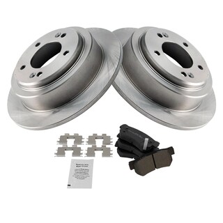 Foto 2 | Kit De Pastillas De Freno Y Rotor Trq Trasero Semimetálico Para Kia Amanti 04-06 - Venta Internacional.