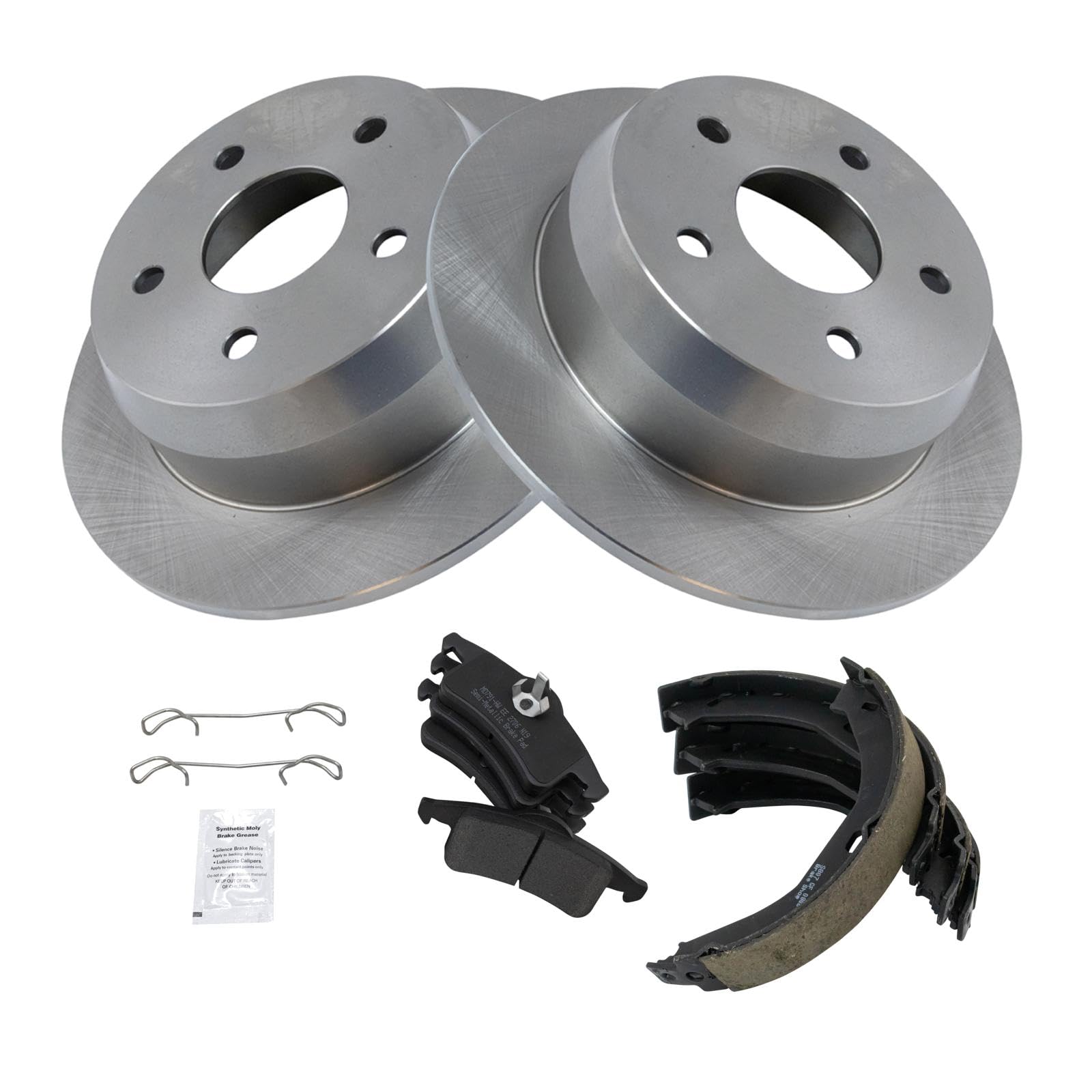Foto 3 pulgar | Kit De Pastillas De Freno Y Rotor Trasero Trq Semimetálico Para Jeep Grand Cherokee 1999-2004 - Venta Internacional.