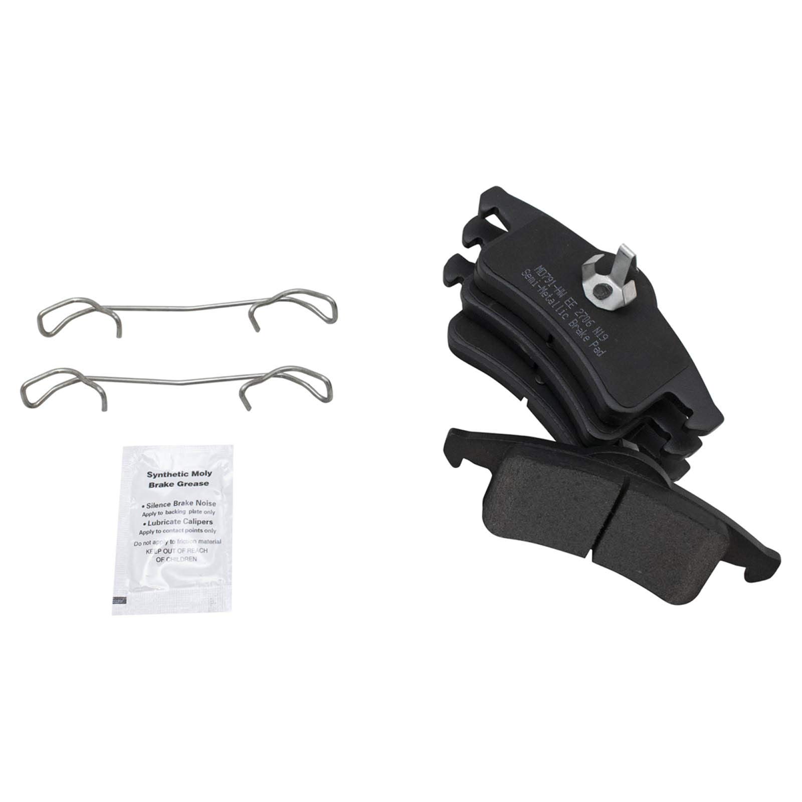 Foto 4 pulgar | Kit De Pastillas De Freno Y Rotor Trasero Trq Semimetálico Para Jeep Grand Cherokee 1999-2004 - Venta Internacional.