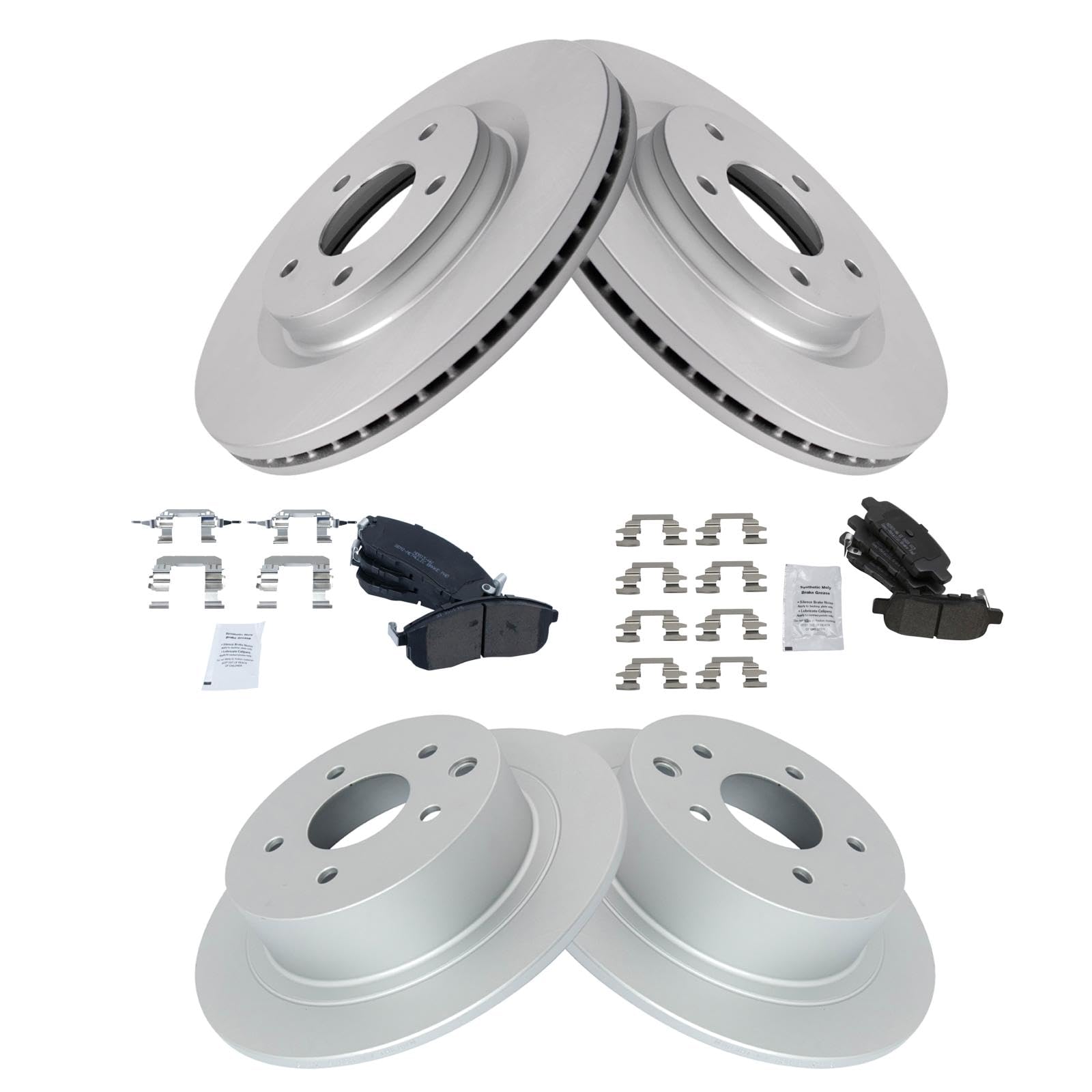 Foto 3 pulgar | Kit De Pastillas De Freno Y Rotor Trq Para Nissan Juke 2011-2017 - Venta Internacional.