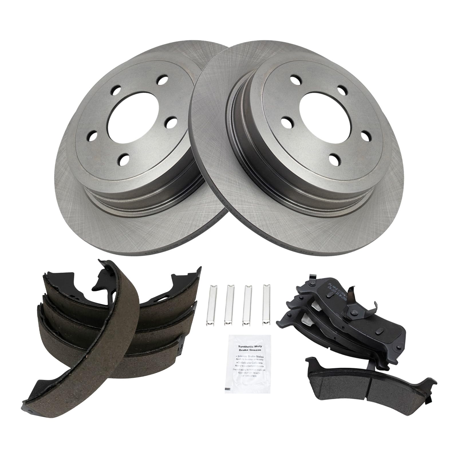 Foto 3 pulgar | Kit De Pastillas De Freno Y Rotor Trasero Trq Semimetálico Para Ford Explorer - Venta Internacional.