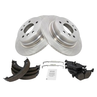 Foto 2 | Kit De Pastillas De Freno Y Rotor Trq Trasero Semimetálico Para Bmw 525i 530i - Venta Internacional.