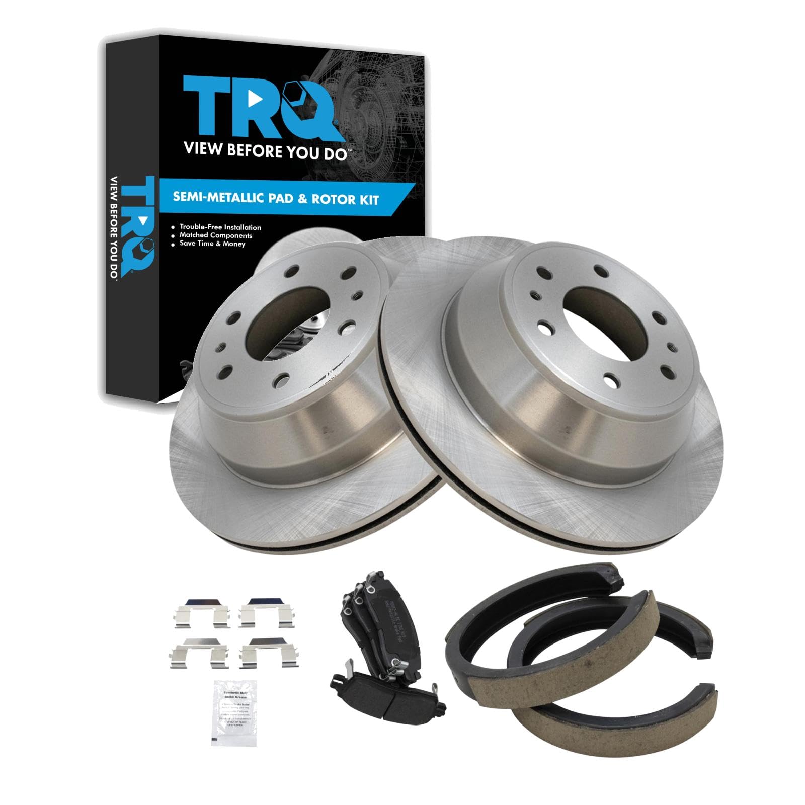 Foto 2 pulgar | Kit De Pastillas De Freno Y Rotor Trq Trasero Compatible Con Buick Chevrolet - Venta Internacional.