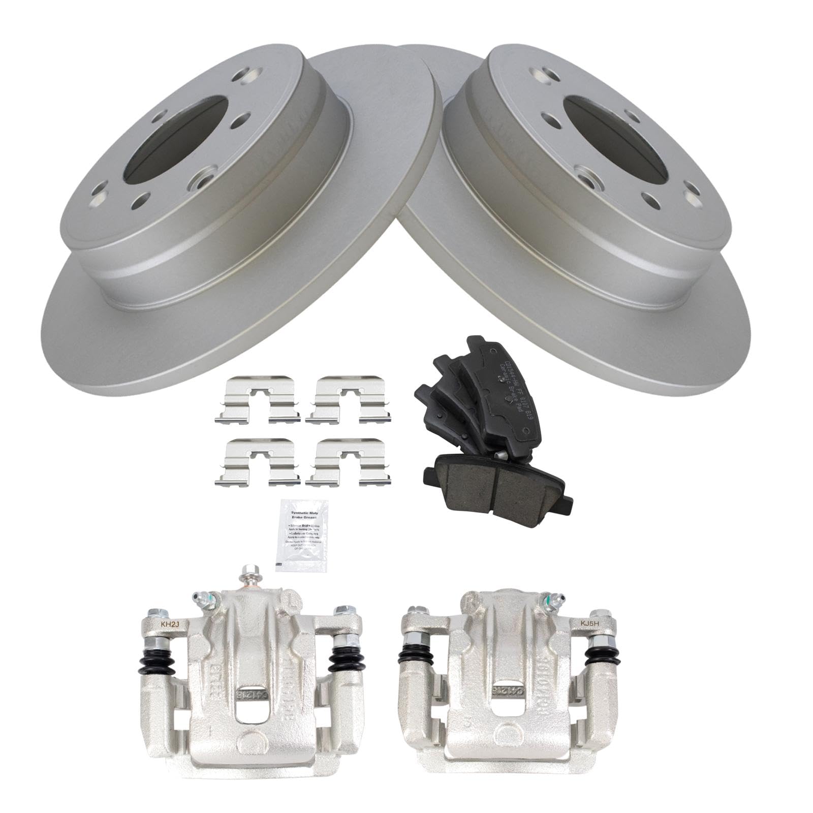 Foto 3 pulgar | Kit De Pastillas De Freno Y Rotor Trasero Trq Compatible Con Kia 2014-2015 - Venta Internacional.