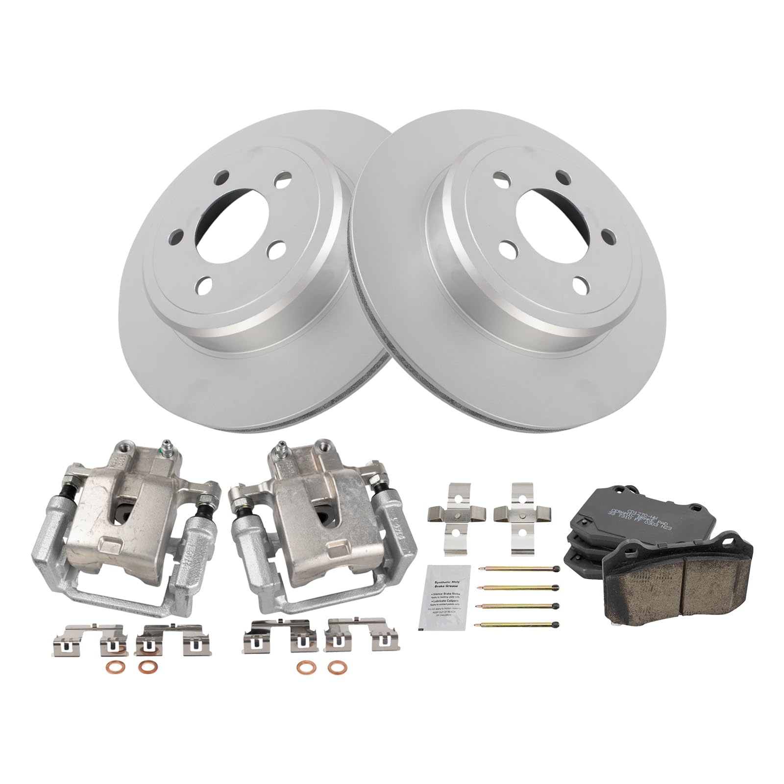 Foto 3 pulgar | Kit De Pastillas De Freno Y Rotor Trq Trasero Compatible Con Dodge 2015 - Venta Internacional.