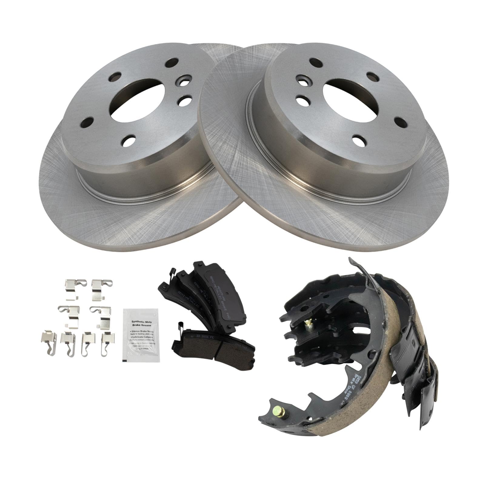 Foto 3 pulgar | Kit de Pastillas de Freno y Rotor TRQ Trasero Semimetálico para Lexus RX300 - Venta Internacional