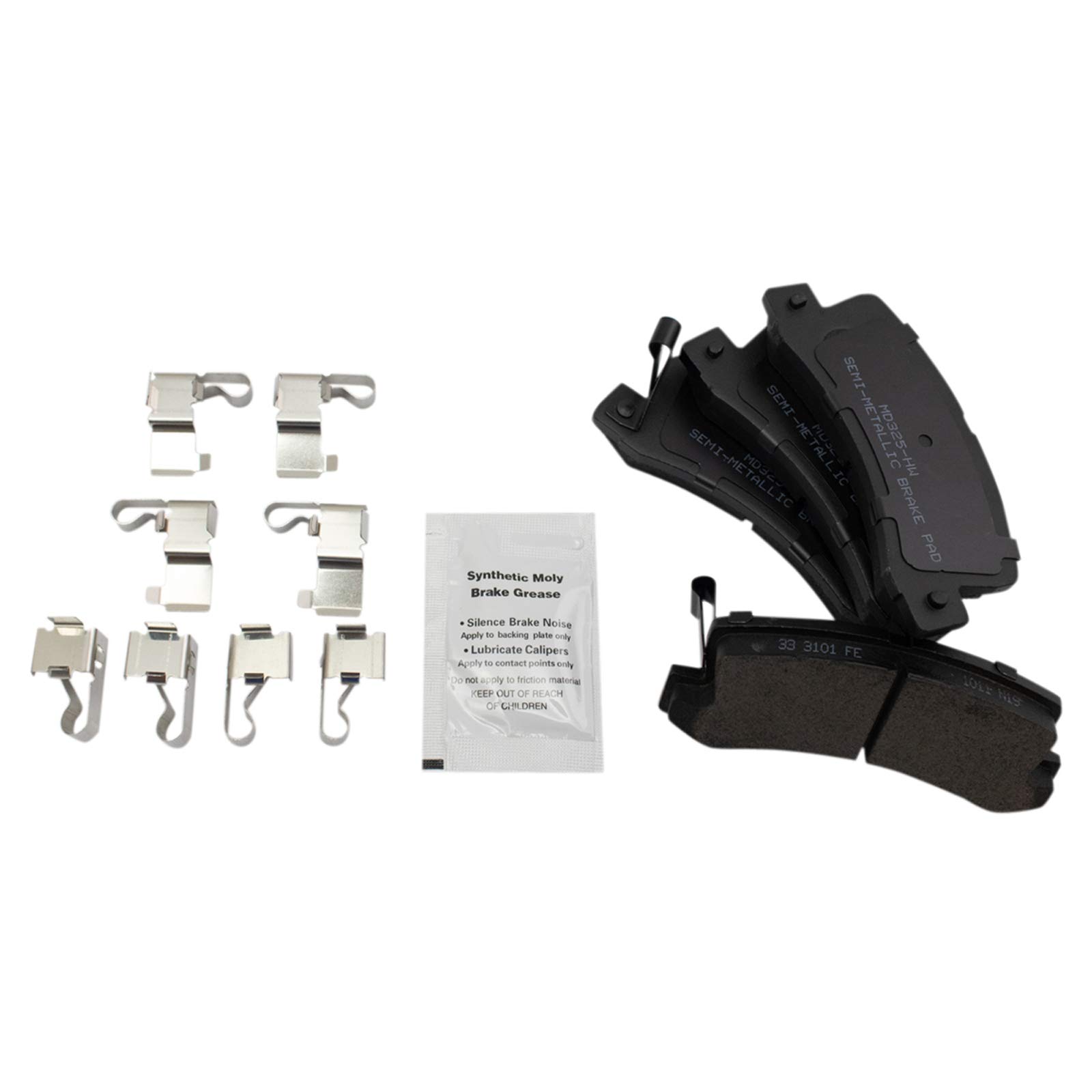 Foto 4 pulgar | Kit de Pastillas de Freno y Rotor TRQ Trasero Semimetálico para Lexus RX300 - Venta Internacional