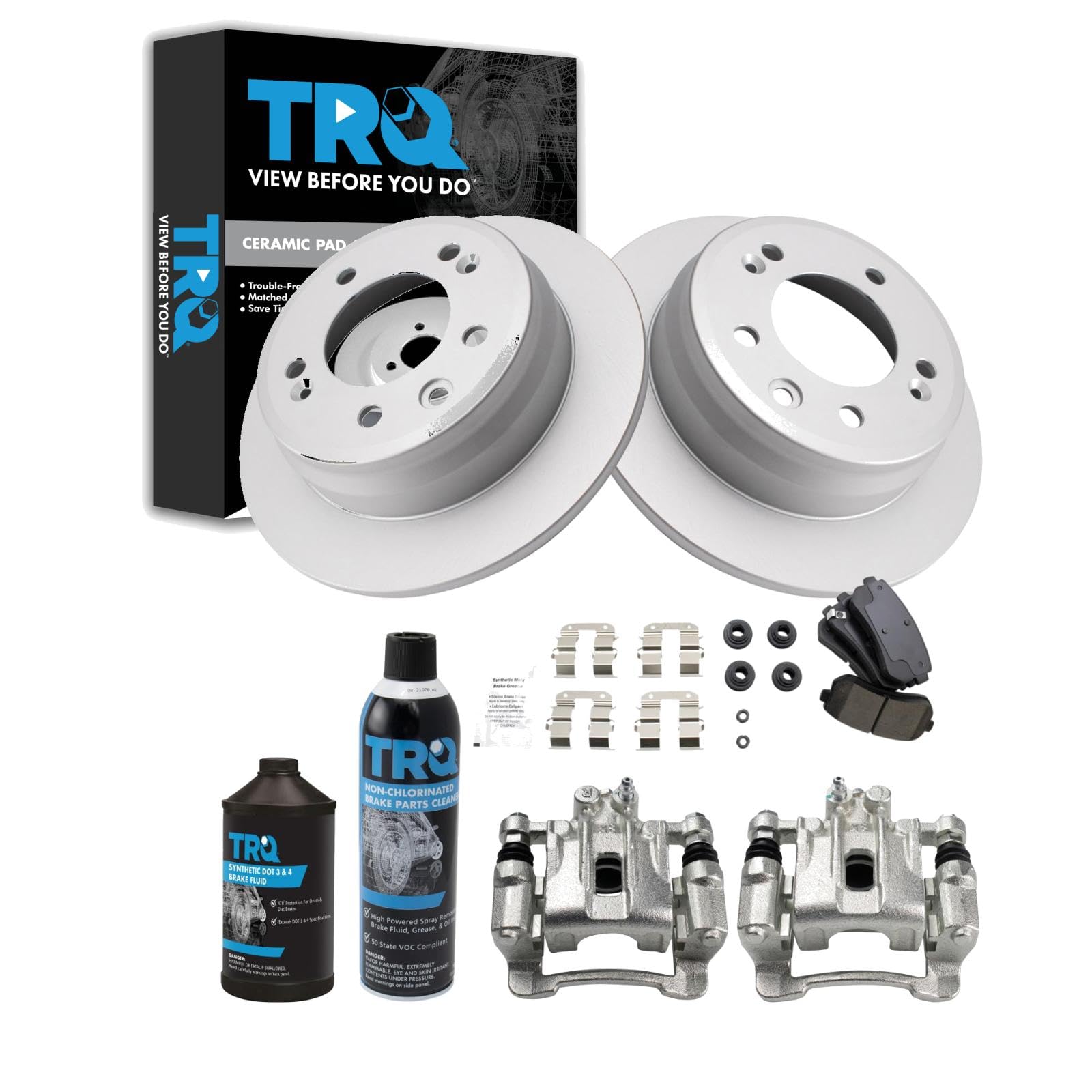 Foto 2 pulgar | Kit De Pastillas De Freno Y Rotor Trq Trasero Para Hyundai Tucson Y Kia - Venta Internacional.
