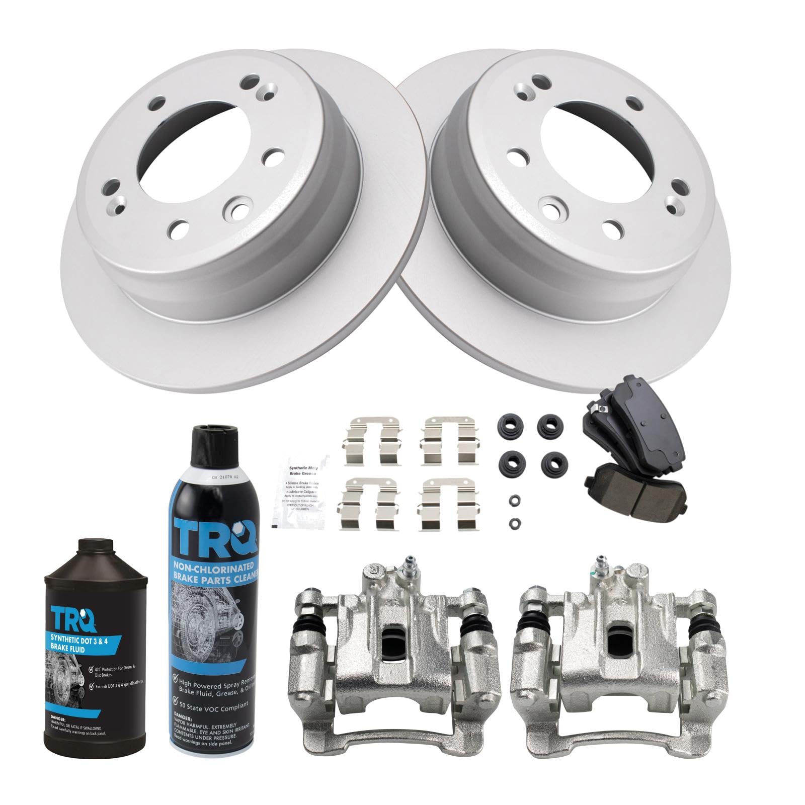 Foto 3 pulgar | Kit De Pastillas De Freno Y Rotor Trq Trasero Para Hyundai Tucson Y Kia - Venta Internacional.