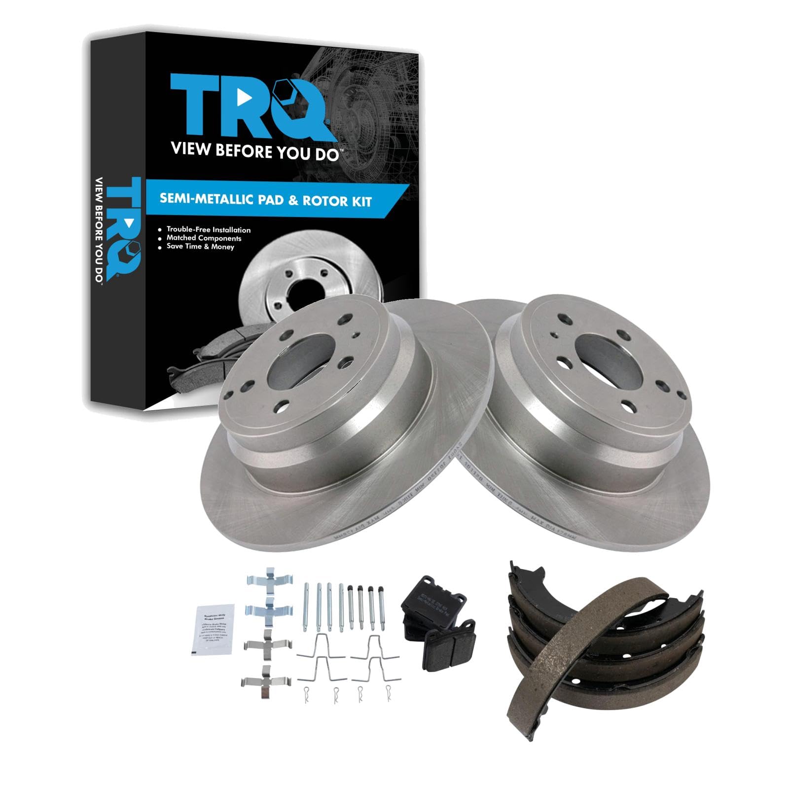 Foto 2 pulgar | Kit De Pastillas De Freno Y Rotor Trq Trasero Semimetálico Para Volvo 850 C70 S70 - Venta Internacional.