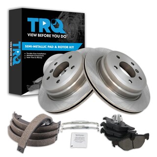 Foto 1 | Kit De Pastillas De Freno Y Rotor Trq Trasero Semimetálico Para Bmw 328i 07-12 - Venta Internacional.