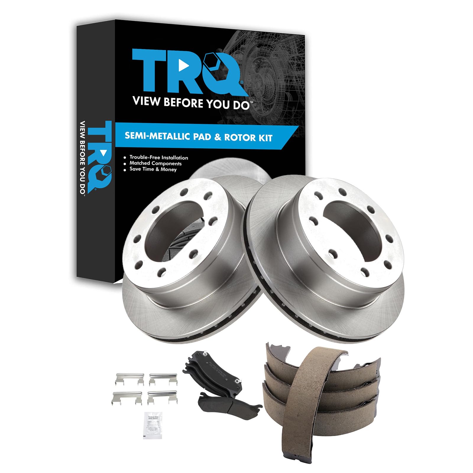 Foto 2 | Kit De Pastillas De Freno Y Rotor Trq Trasero Para Chevrolet Gmc 2010-13 - Venta Internacional.