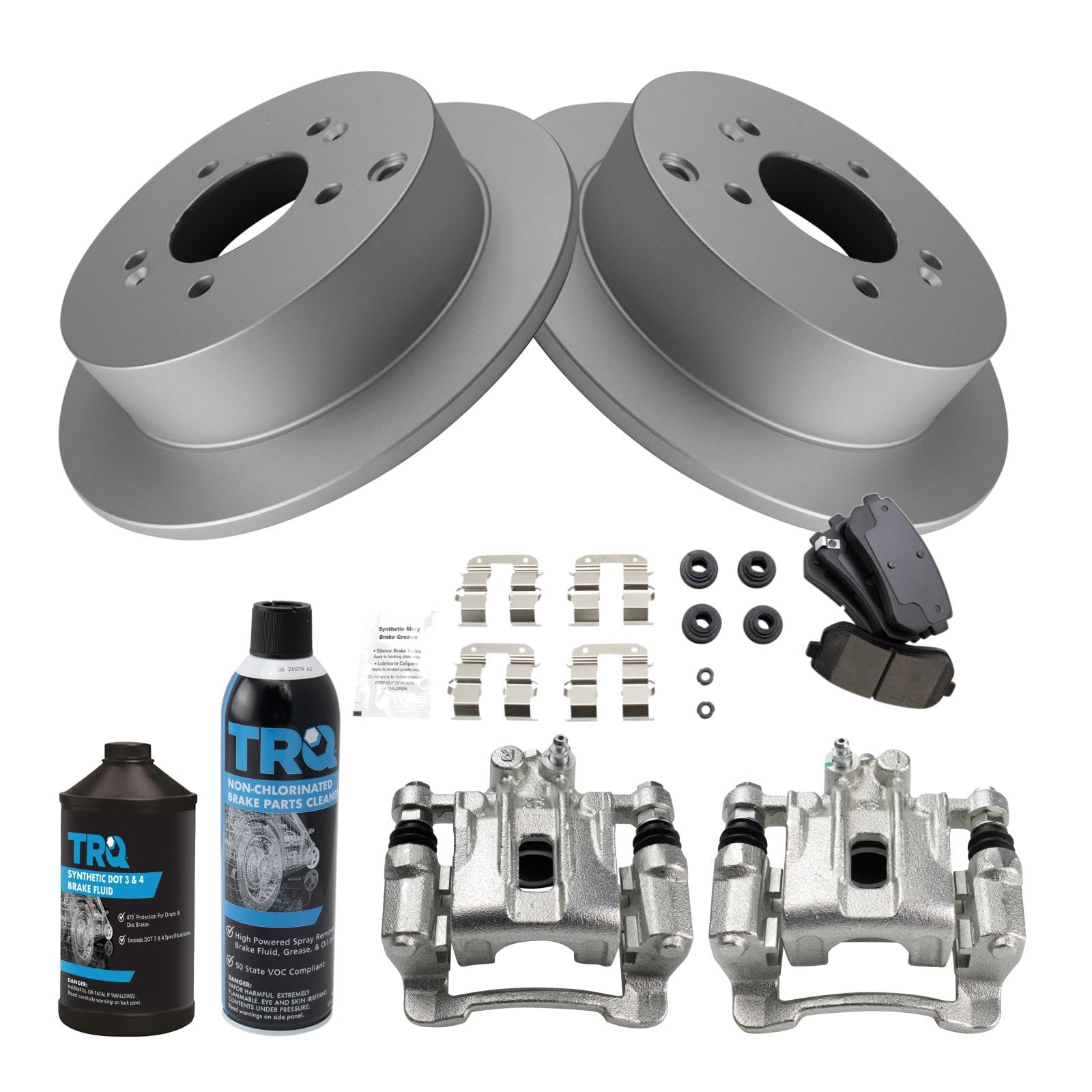 Foto 3 pulgar | Kit De Pastillas De Freno Y Rotor Trq Trasero Para Hyundai Tucson Y Kia - Venta Internacional.