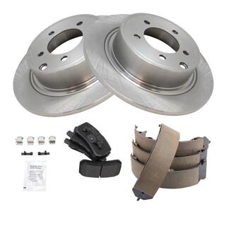 Foto 2 | Kit De Pastillas De Freno Y Rotor Trasero Trq Semimetálico Para Dodge Avenger - Venta Internacional.