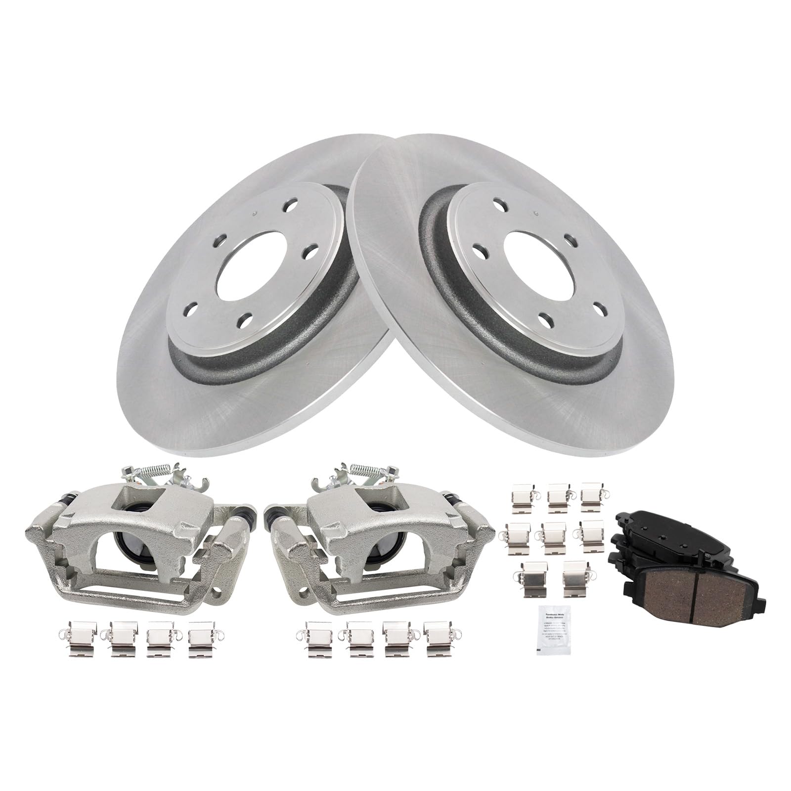 Foto 2 | Kit De Pastillas De Freno Y Rotor Trq De Cerámica Trasera Para Chrysler Dodge Ram - Venta Internacional.