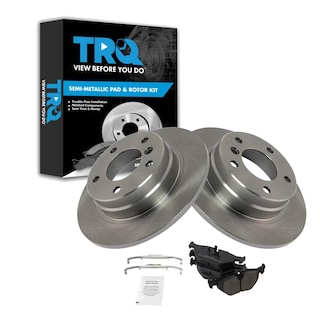 Foto 1 | Kit De Pastillas De Freno Y Rotor Trq Trasero Semimetálico Para Bmw 318i 92-98 - Venta Internacional.