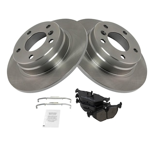 Foto 2 | Kit De Pastillas De Freno Y Rotor Trq Trasero Semimetálico Para Bmw 318i 92-98 - Venta Internacional.