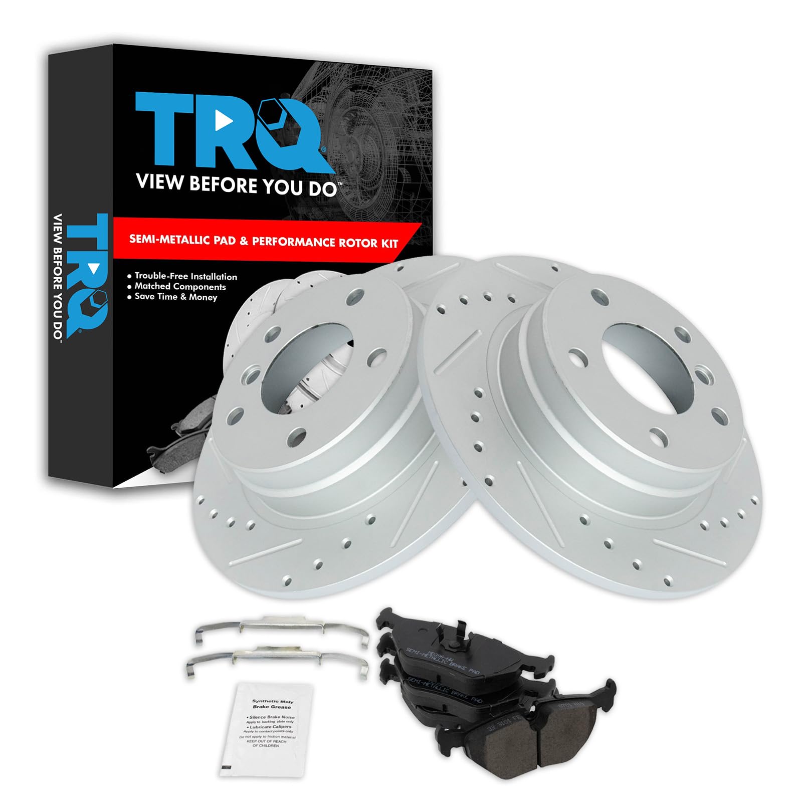 Foto 2 pulgar | Kit De Pastillas De Freno Y Rotor Trq Rear Performance Bmw 318i 92-98 - Venta Internacional.