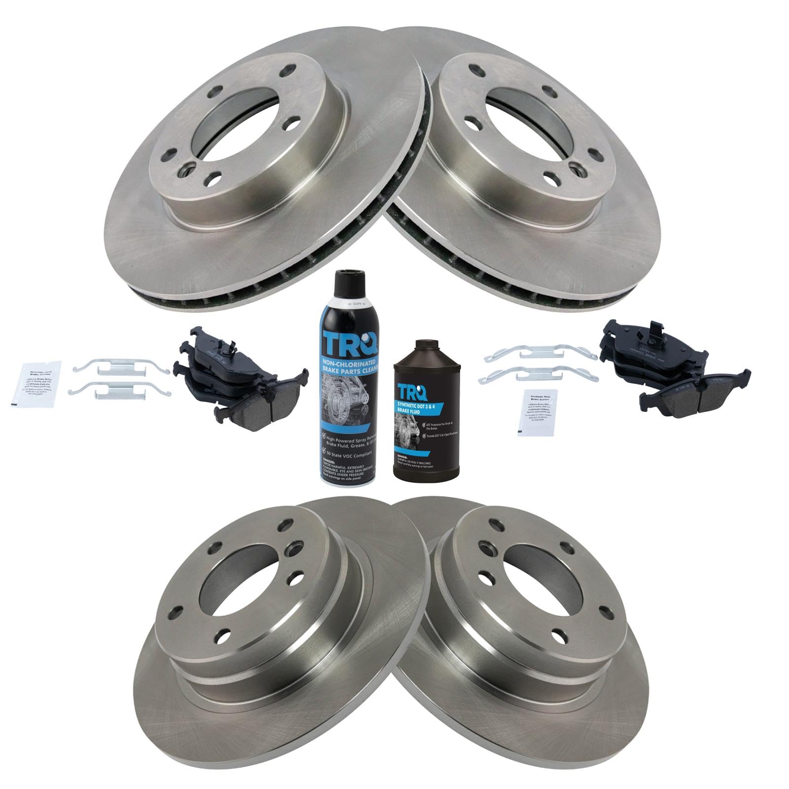 Foto 3 pulgar | Kit De Pastillas De Freno Y Rotor Trq Ceramic Para Bmw 323i 328i 1998-1999 - Venta Internacional.