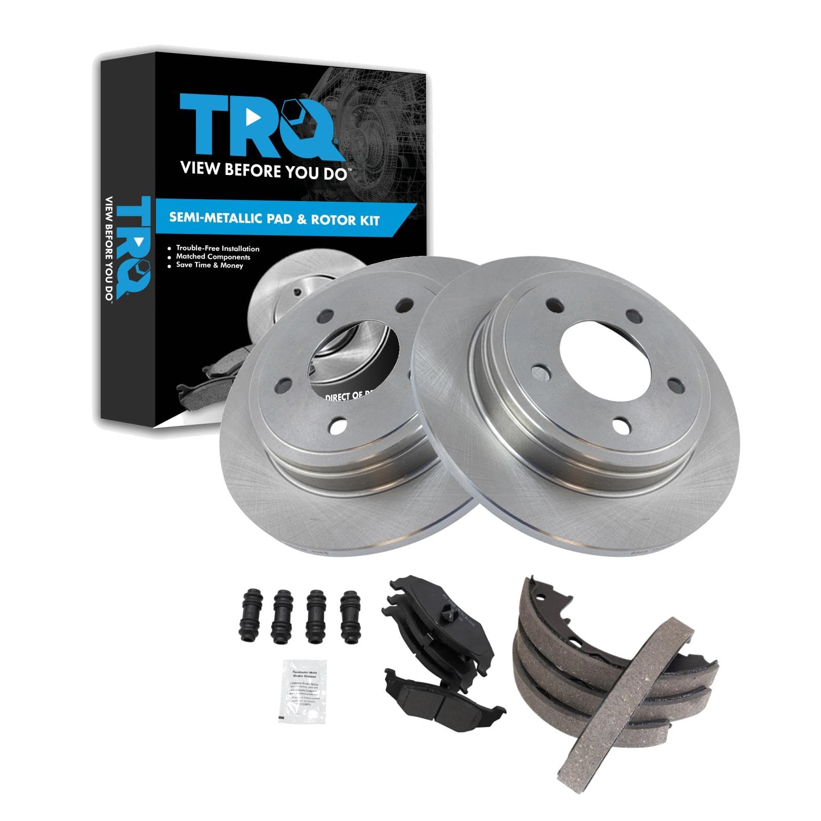Foto 2 pulgar | Kit De Pastillas De Freno Y Rotor Trq Trasero Para Chrysler Dodge 95-04 - Venta Internacional.