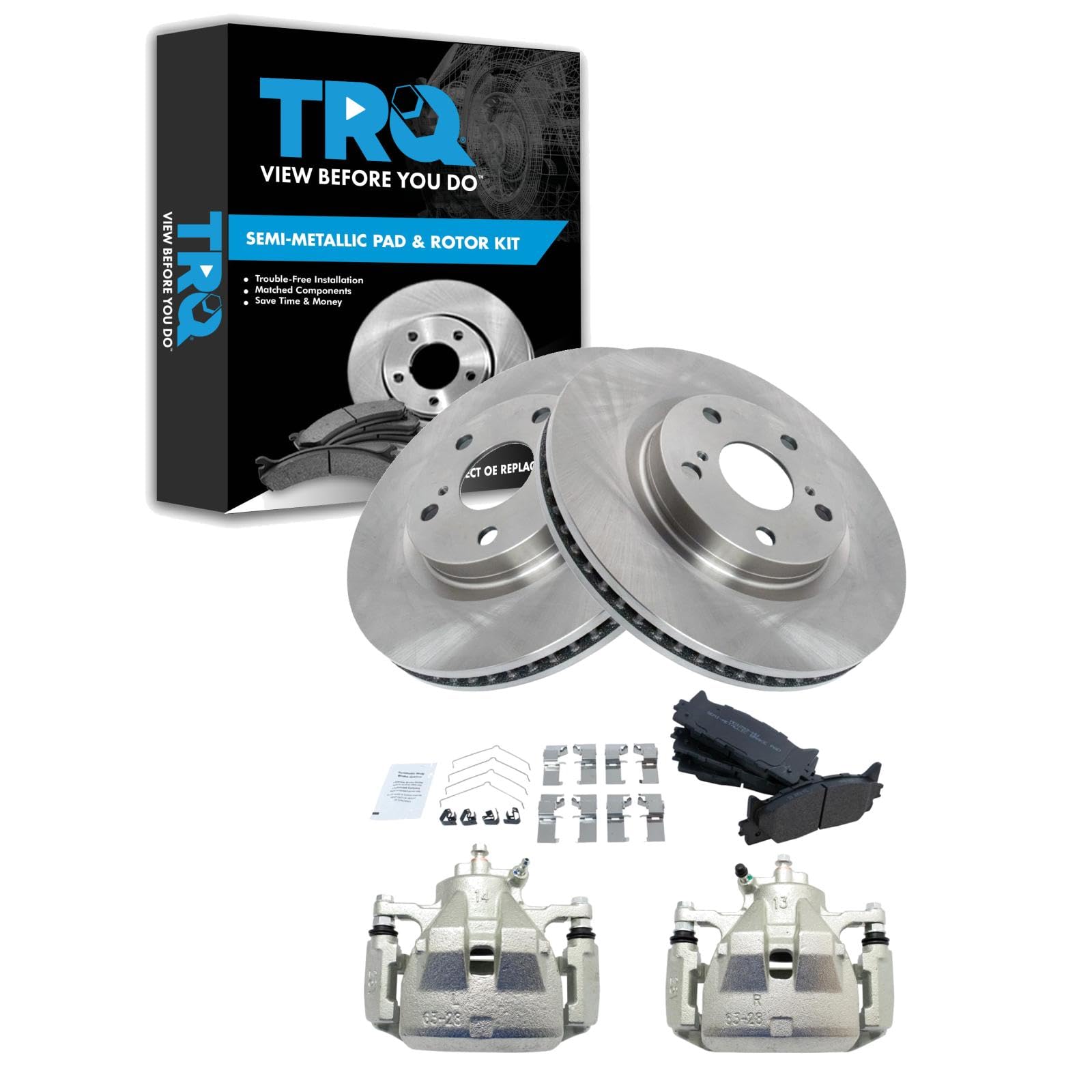 Foto 2 pulgar | Kit De Pastillas De Freno Y Rotor Trq Delantero Semimetálico Para Lexus Es350 - Venta Internacional.