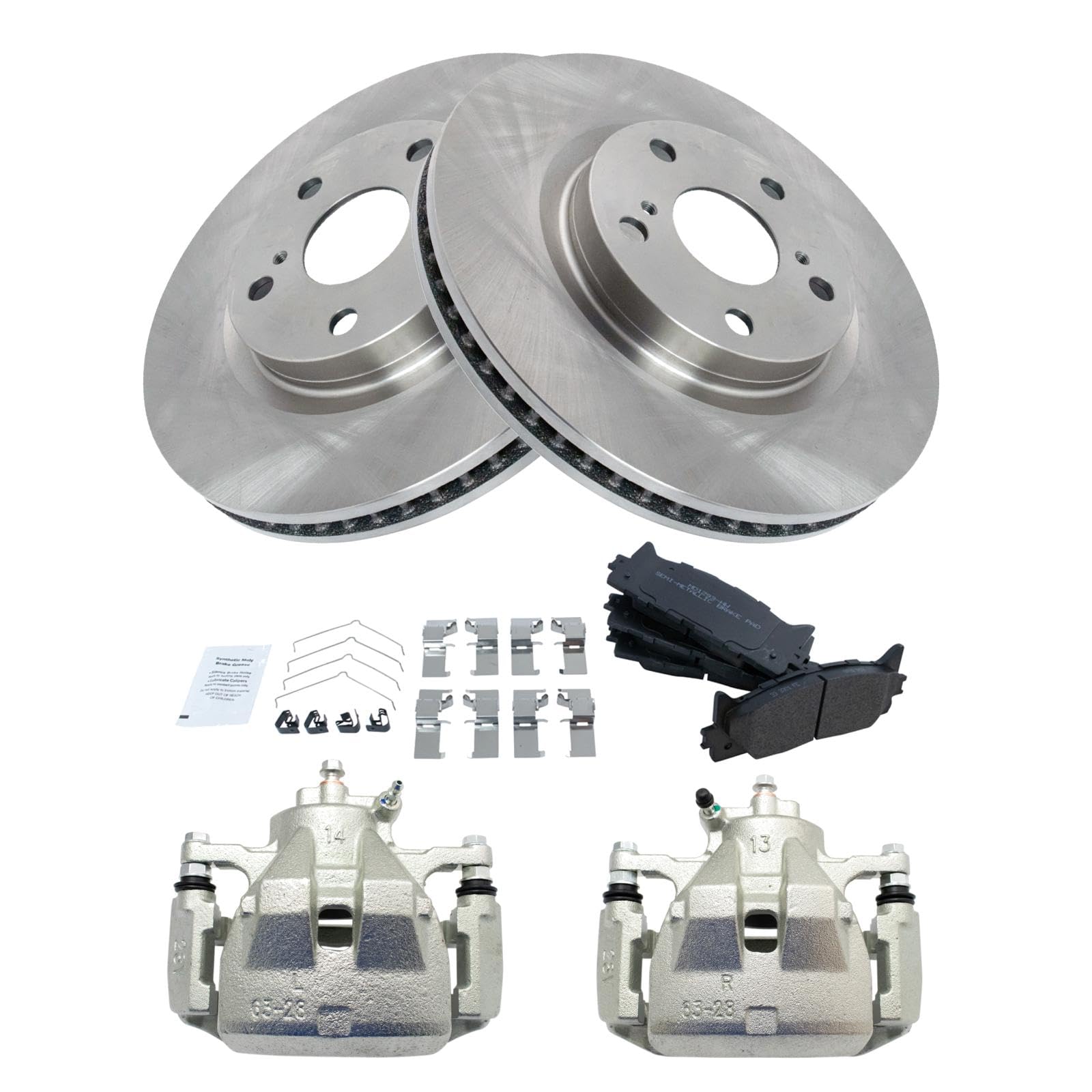 Foto 3 pulgar | Kit De Pastillas De Freno Y Rotor Trq Delantero Semimetálico Para Lexus Es350 - Venta Internacional.