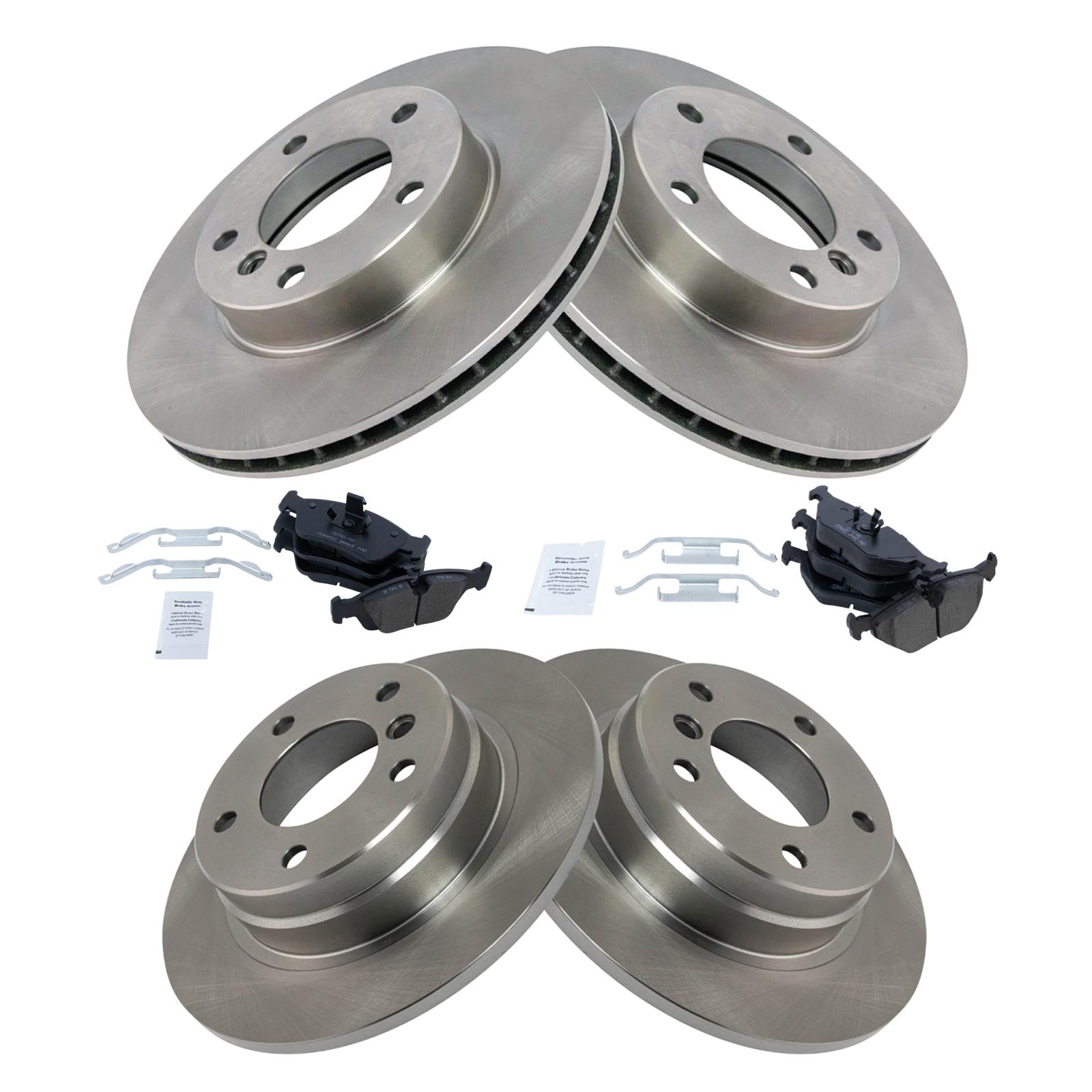 Foto 2 | Kit De Pastillas De Freno Y Rotor Trq Ceramic Para Bmw 323i 328i 1998-1999 - Venta Internacional.