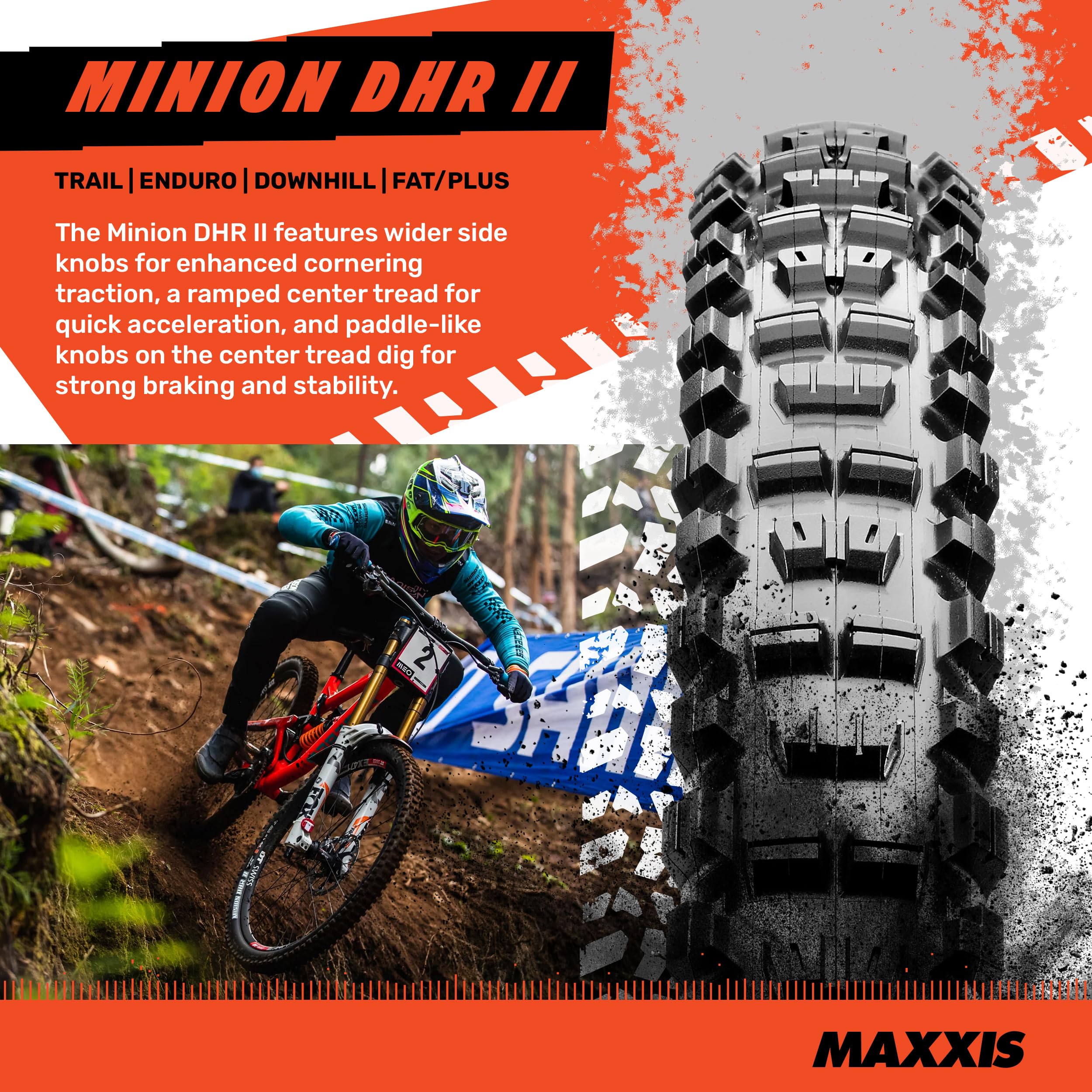 Foto 3 pulgar | Neumático Maxxis Minion Dhr Ii E25 24x2.30 Tubeless Para Bicicleta Eléctrica - Venta Internacional.