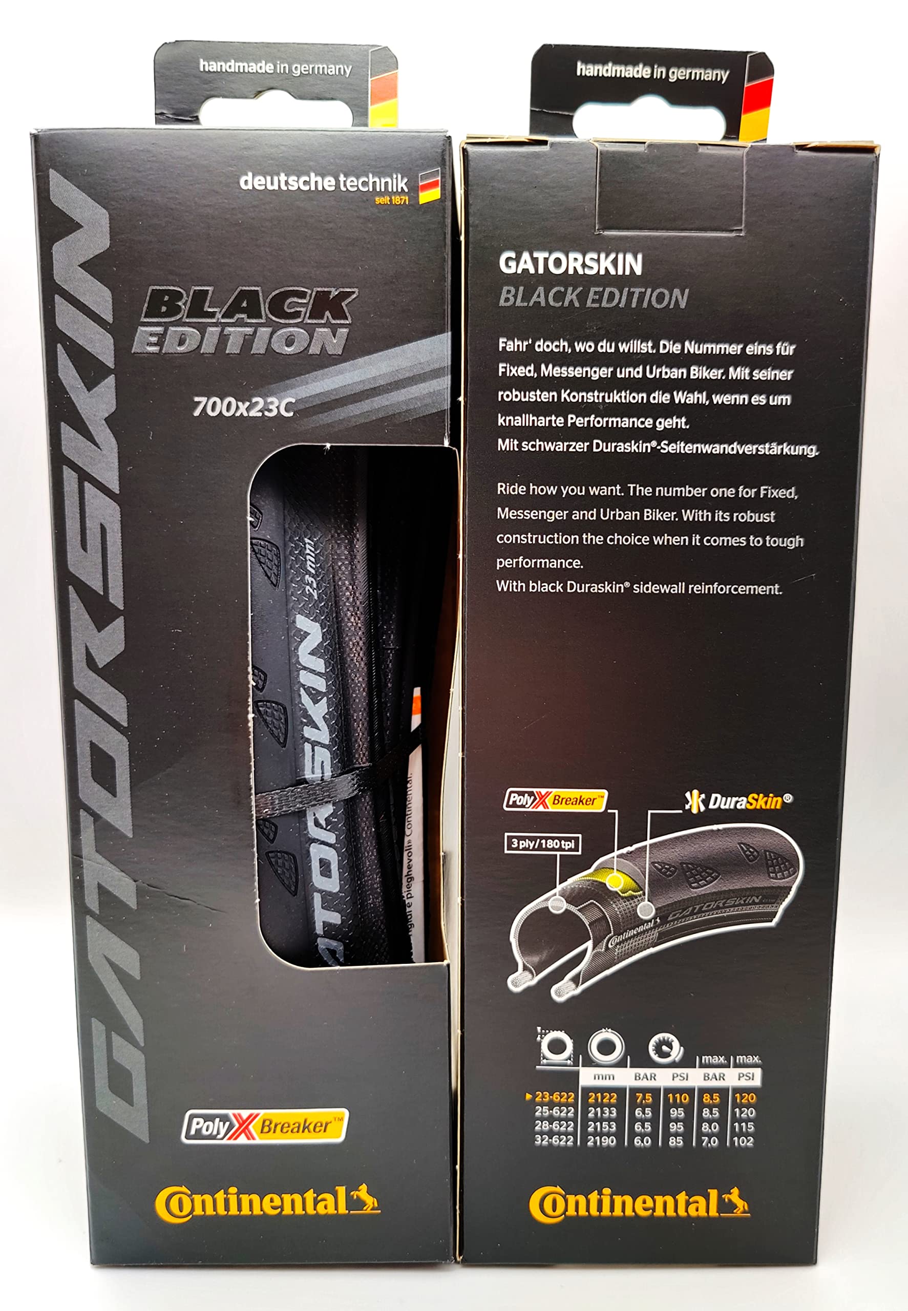 Foto 3 pulgar | Neumáticos Continental Gatorskin Black Edition 700 x 23 2 Piezas - Venta Internacional