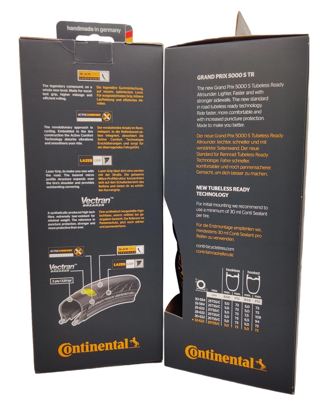 Foto 2 | Neumáticos Continental Grand Prix 5000 S Tr 700x32 Sin Cámara X2 - Venta Internacional.