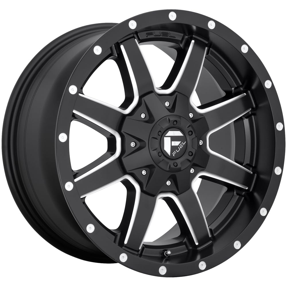 Llanta Fuel Off-road D538 Maverick 20x9 Negra Mate Fresada - Venta Internacional. $13,168