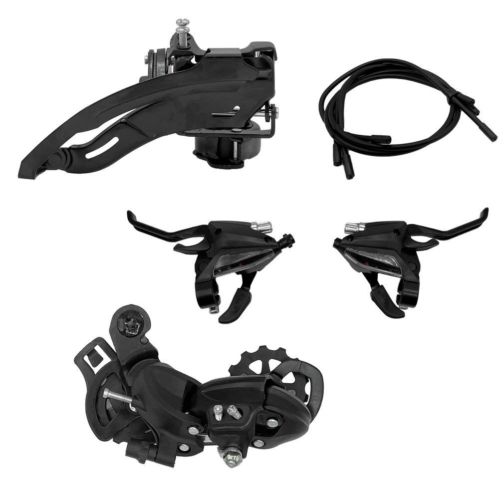 Foto 2 pulgar | Kit De Cambios Para Bici 24v Desviador Top Pull Palancas