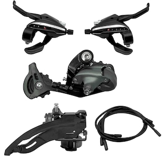 Foto 1 | Kit De Cambios Para Bici 27v Desviador Top Pull Palancas