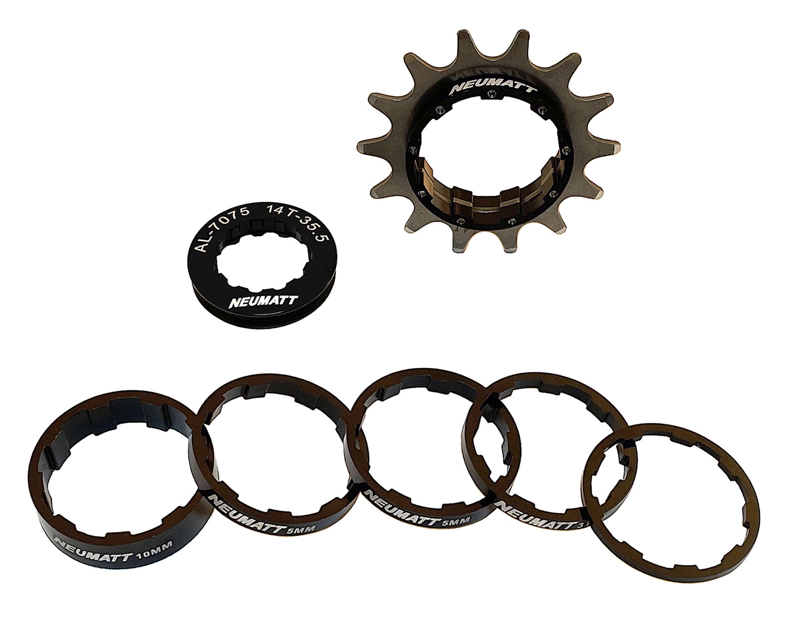 Single Speed Kit Neumatt Color Negro Para Bicicleta Dirt Jump