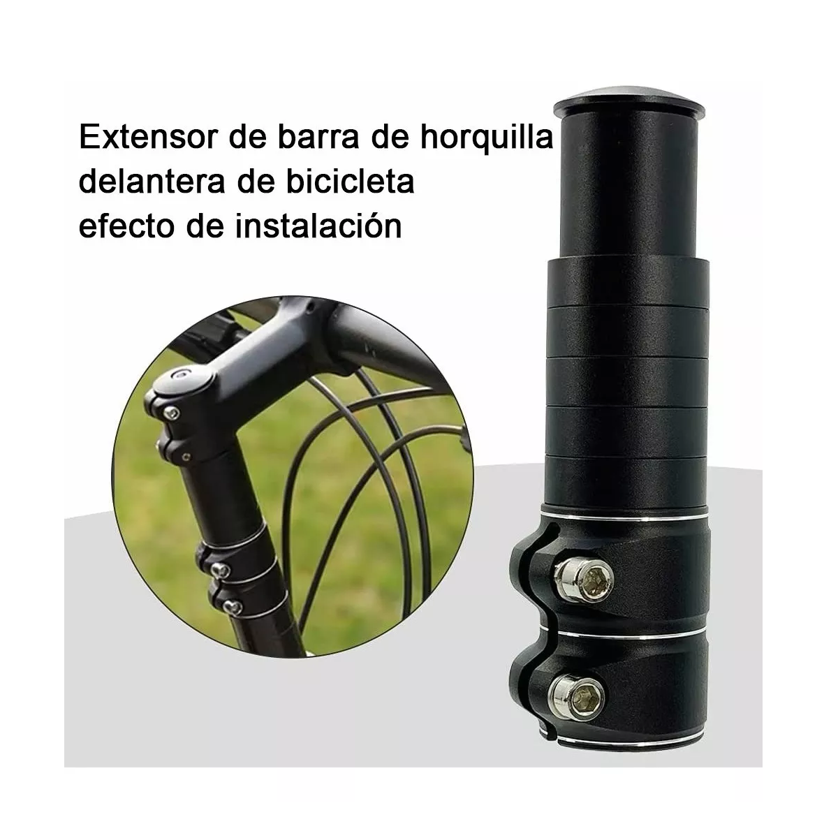 Foto 5 pulgar | Extensión de Barra de Horquilla Delantera de Bicicleta Eo Safe Imports ESI-11673 Negro Ajustable