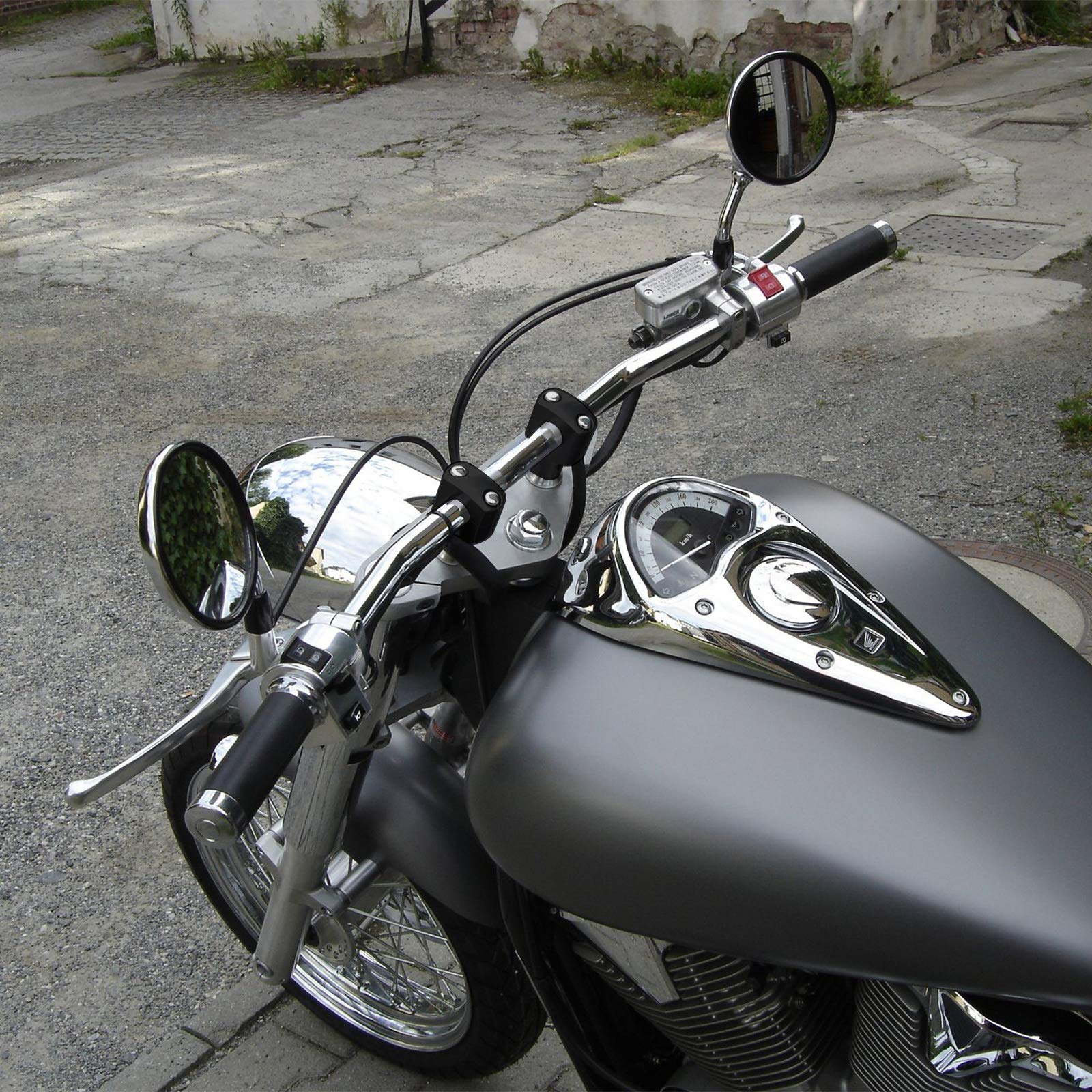 Foto 7 pulgar | Elevadores De Manillar De Motocicleta Kemimoto De Aleación De Aluminio De 25 Mm - Venta Internacional.