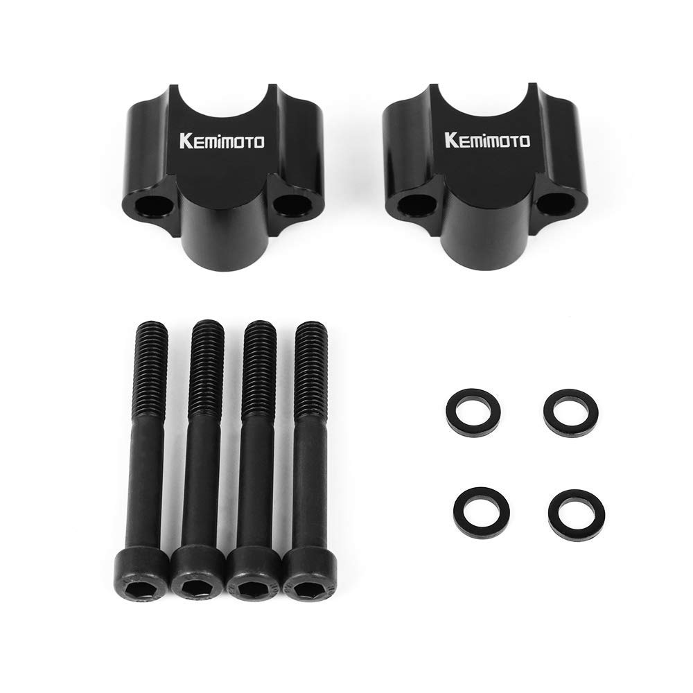 Foto 8 pulgar | Elevadores De Manillar De Motocicleta Kemimoto De Aleación De Aluminio De 7/8 Pulgadas - Venta Internacional.