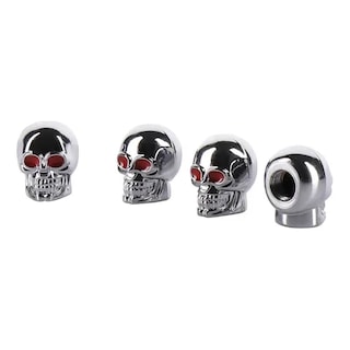 Foto 2 | Calaveras Para Puños De Bicicleta Cromado Calaveras Genérico