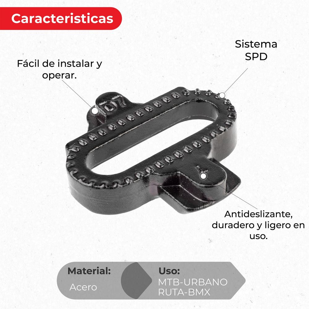 Foto 4 pulgar | Adaptadores de Pedal Genérico para Bicicleta color Negro