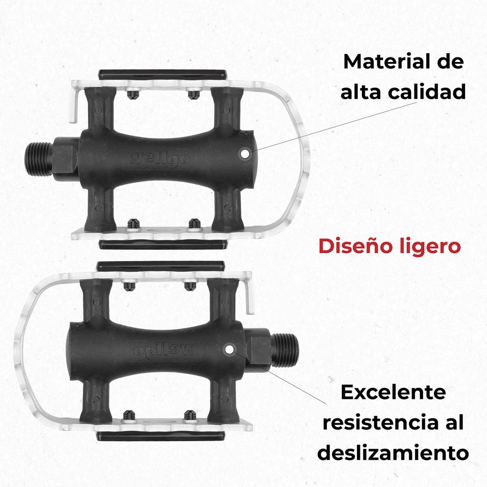 Foto 5 pulgar | Pedal para Bicicleta de Montaña Genérico Lu-c3s 9/16 Aluminio color Plata