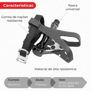 Foto 3 | Pedal de Carrera para Bicicleta Genérico de Aluminio Tocle Lu-209 color Negro