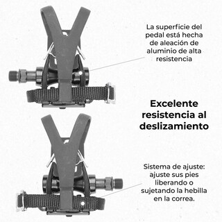 Foto 4 | Pedal de Carrera para Bicicleta Genérico de Aluminio Tocle Lu-209 color Plata