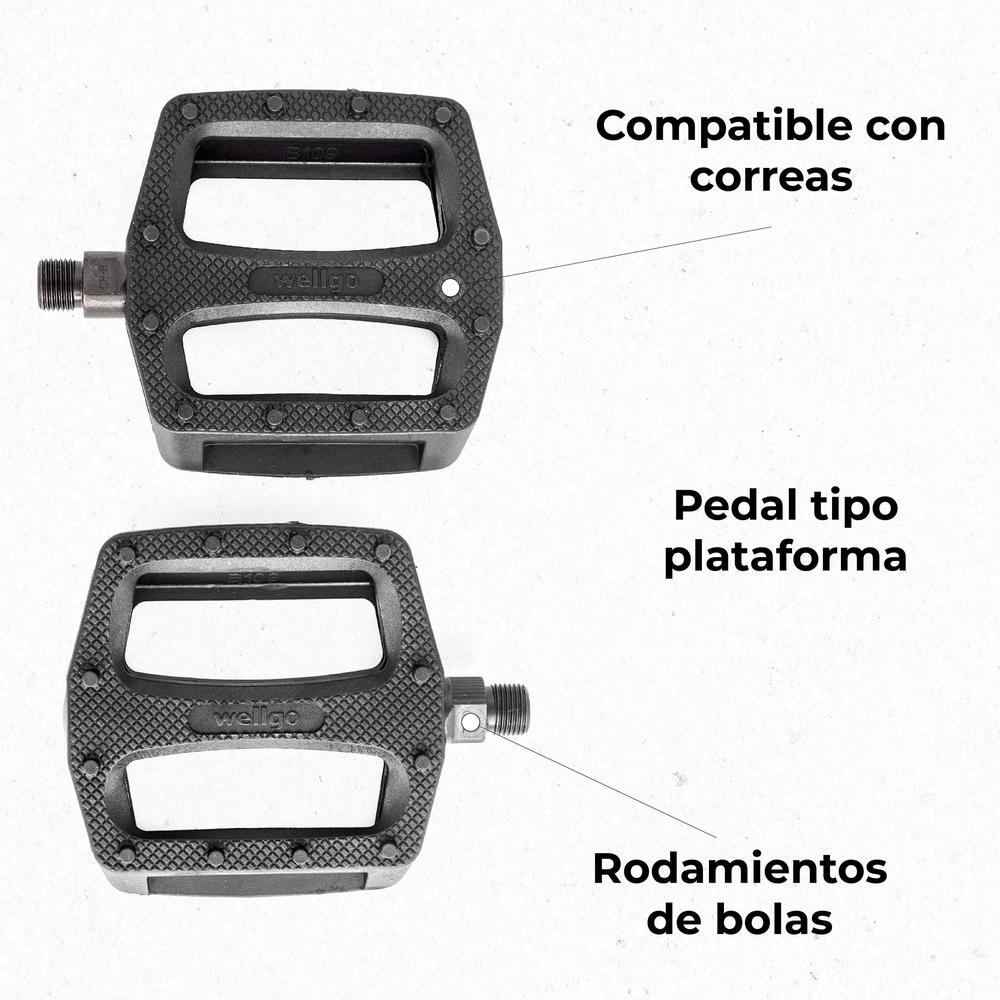 Foto 5 pulgar | Pedales Spinning para Bicicleta Genéricos B109N color Negro