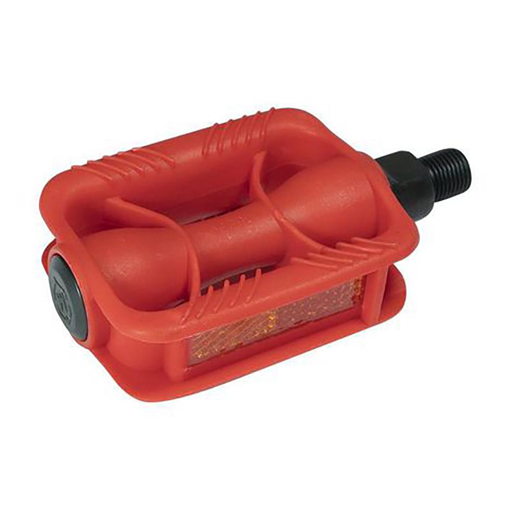 Pedal Infantil Reflejante Forza Kiddy 9/16 Plastico Rojo