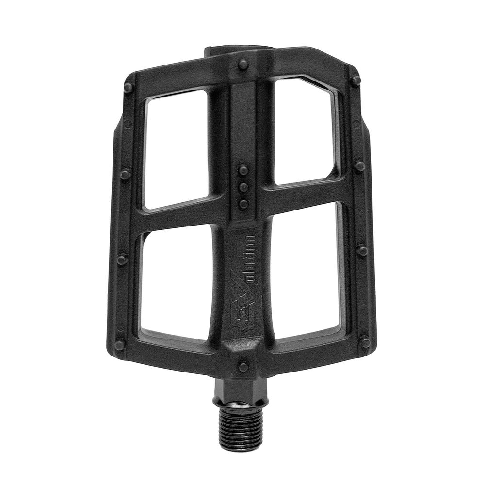 Pedal Bicicleta 9/16 Con Buje Evolution Reflejante Negro